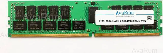 Main image of 32GB DDR4-2666 PC4-21300 2Rx4 ECC Registered Memory by AVARUM RAM
