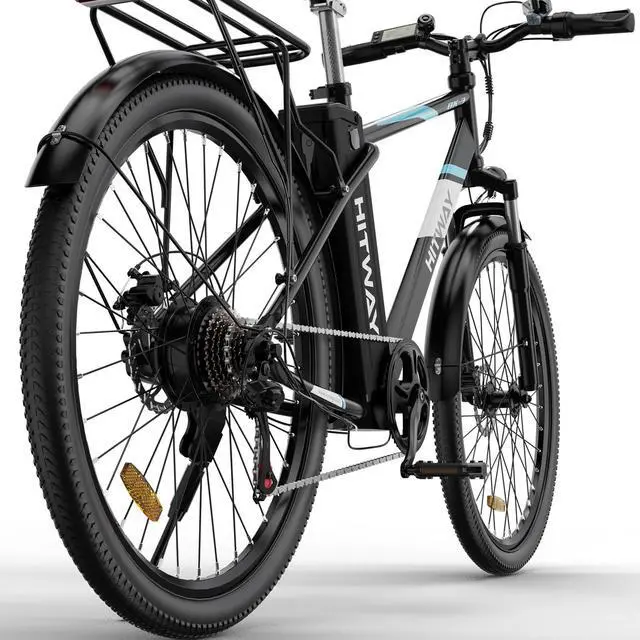 Alt view image 6 of 7 - HITWAY Electric Bike for Adults, 750W/48V/14Ah Ebike with Removable Battery, 20MPH/35-75Miles with 26"×3.0 Fat Tire, Shimano 7-Speed Transmission
