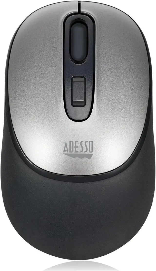 Alt view image 8 of 20 - Adesso iMouse A10 Antimicrobial 1600dpi 2.4GHz Wireless Mouse - Black/Silver