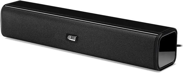 Alt view image 9 of 20 - Adesso Speaker Xtream S5 USB Sound Bar Speaker 5Wx2 4ohm 160hz18khz 6ft RTL