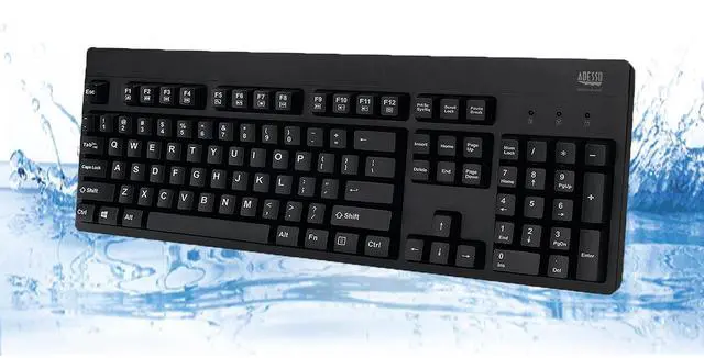 Alt view image 16 of 20 - Adesso Ip67 Rated Waterproof, Antimicrobial Multimedia Usb Keyboard With 2X Pri