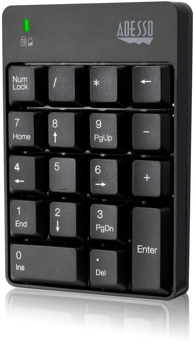 Alt view image 9 of 20 - Adesso WKB-6010UB - Wireless Spill Resistant 18-Key Numeric Keypad