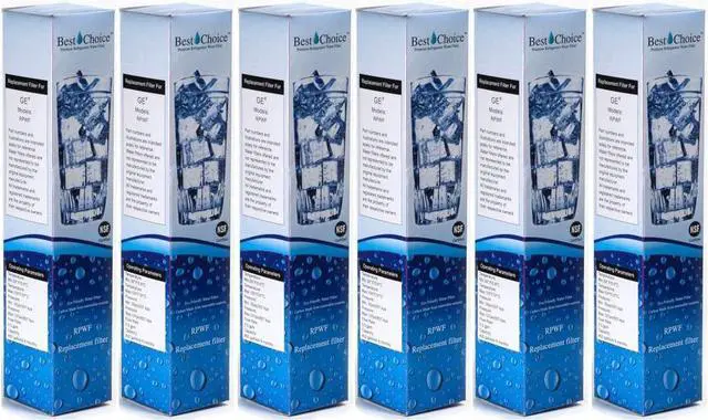 Main image of Best Choice Water Filters BCF 77  fits GE RPWF Certified Refrigerator Replacement Cartridge 6-Pack (Does not fit RPWFE)