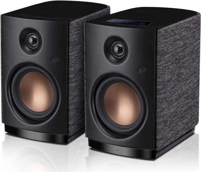 Main image of HiVi-Swans OS-10 HiFi Stereo Speakers, Bluetooth 5.0 Active Computer Bookshelf Speakers - 4'' Dynamic Woofer, Powered Desk Speakers 62w RMS with Touch Control for PC/Phone/TV/Monitor (pair)