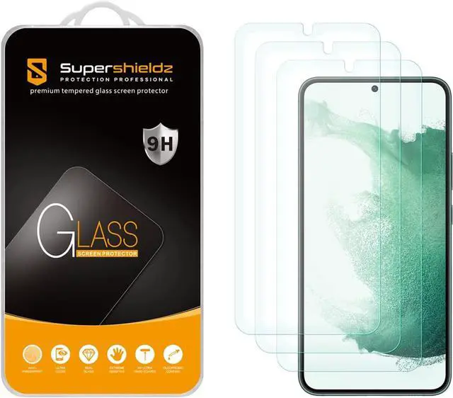 Main image of Supershieldz (3 Pack) Designed for Samsung (Galaxy S23 Plus 5G) Tempered Glass Screen Protector, Anti Scratch, Bubble Free