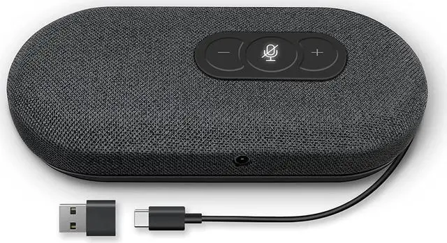 Main image of RayBit USB Speakerphone, Conference Computer Speakers with Microphone for Home Office Calls, 360 Degree Enhanced Voice Pickup, Noise Reduction, Echo Cancellation, Compatible with Zoom, Teams, Skype