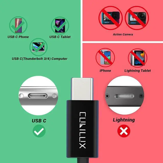 Alt view image 2 of 6 - Cubilux USB C Microphone, Type C Lavalier MIC, External Lapel Clip MIC for iPhone 15+/15 Pro Max, iPad 10 iPad Pro iPad Air 5/4, Samsung S23/S22/S21/S20 Z Fold/Flip 5/4/3/2 Tab S9/S8/S7/S6, 5 FT