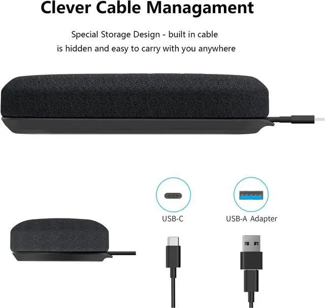 Alt view image 7 of 7 - RayBit USB Speakerphone, Conference Computer Speakers with Microphone for Home Office Calls, 360 Degree Enhanced Voice Pickup, Noise Reduction, Echo Cancellation, Compatible with Zoom, Teams, Skype