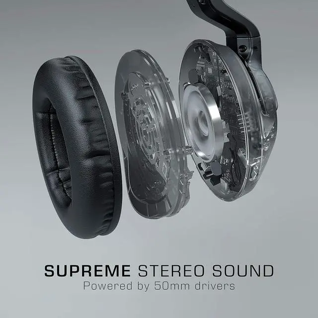 Alt view image 4 of 7 - ROCCAT Elo X Stereo PC Gaming Headset, Wired Cross-Platform Headphones for Mac, Xbox Series X|S, Xbox One, PlayStation, and Mobile, Detachable Noise Cancelling Microphone, Lightweight, Black