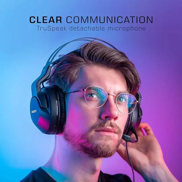 Alt view image 7 of 7 - ROCCAT Elo 7.1 USB PC Gaming Headset, Surround Sound with AIMO RGB Lighting, Wired Computer Headphones, Detachable Noise Cancelling Microphone, Lightweight, 50mm Drivers, Black