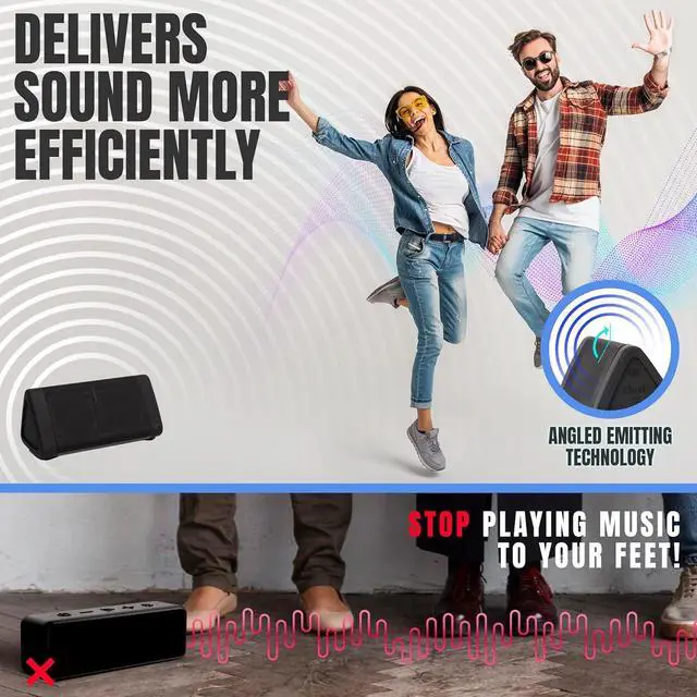 Alt view image 5 of 7 - OontZ Solo Bluetooth Speaker, Loud Small Bluetooth Speaker, Stocking Stuffer Electronic Wireless Mini Speaker, Black