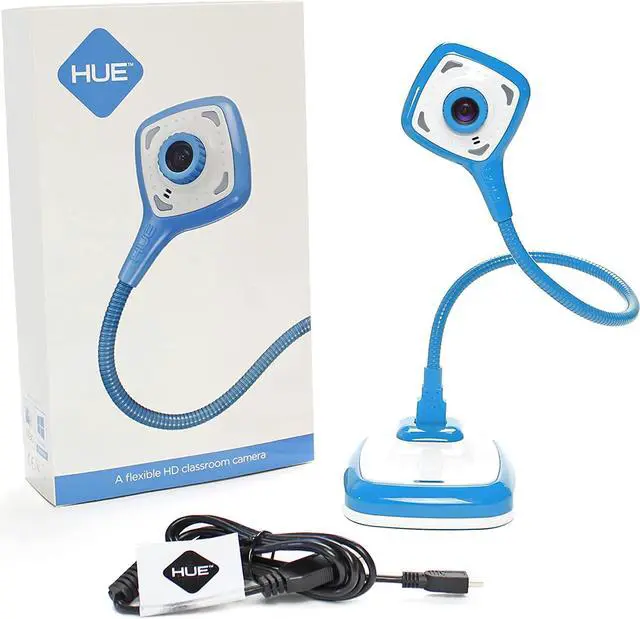 Alt view image 3 of 7 - HUE HD Pro Flexible USB 11x17 Document Camera and Classroom Visualizer for Teachers: Built-in Microphone/Lights, Windows, macOS, Chromebook Compatibility (Blue Camera)