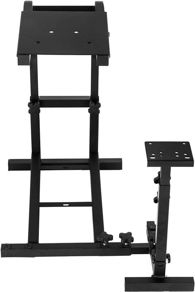 Alt view image 7 of 7 - VEVOR Racing Simulator Cockpit Height Adjustable Racing Wheel Stand with fit for Logitech G25, G27, G29, G920 Racing Wheel and Pedals Not Included
