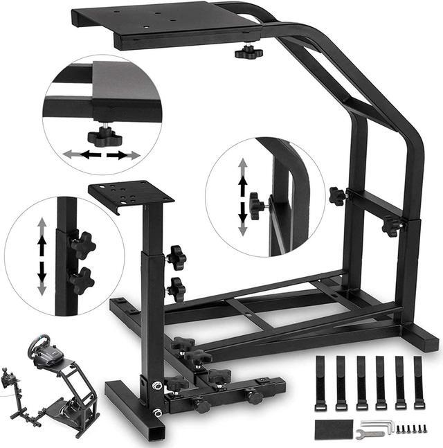Alt view image 3 of 7 - VEVOR Racing Simulator Cockpit Height Adjustable Racing Wheel Stand with fit for Logitech G25, G27, G29, G920 Racing Wheel and Pedals Not Included