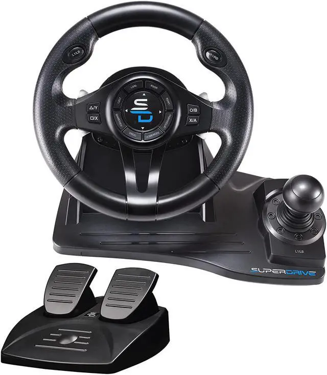 Main image of SUBSONIC Superdrive - GS550 steering racing wheel with pedals, paddles, shifter and vibration for Xbox Serie X/S, PS4, Xbox One, PC, PS3 (programmable for all games)