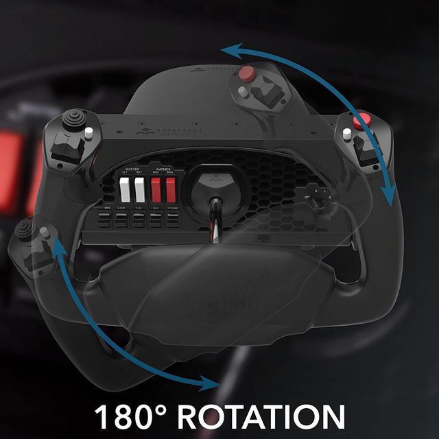 Alt view image 2 of 6 - Honeycomb Aeronautical Alpha Flight Controls Yoke & Switch Panel in aviation quality for flight simulators | Universal control system for simmers, student pilots and pilots | Flight simulator for PC