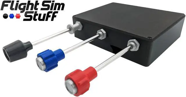 Alt view image 4 of 4 - Flight Sim Stuff Cessna Style Throttle, Propeller and Mixture (TPM) Controller For Flight Sims PC/Mac