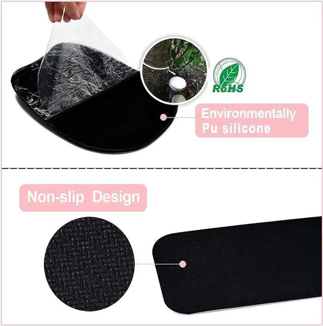 Alt view image 7 of 7 - Memory Foam Set Wrist Rest Pad & Mouse Wrist Rest Support Ergonomic Design for Office Home Laptop Desktop Computer Gaming Keyboard - Pink