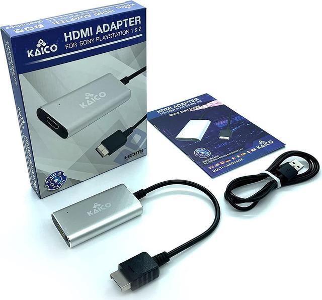 Remission etnisk Religiøs Kaico PS1 HDMI / PS2 AV Cable for All Sony Playstation & PS2 Models - Built  in Switch to swap Between RGB or Component - PS1 & PS2 to HDMI Converter  Allows