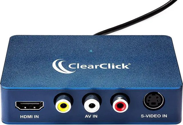 Main image of Video to USB 1080P Audio Video Capture & Live Streaming Device - Input HDMI AV RCA S-Video VCR VHS Camcorder Video8 Hi8 DVD Gaming Systems - USB-C Plug & Play
