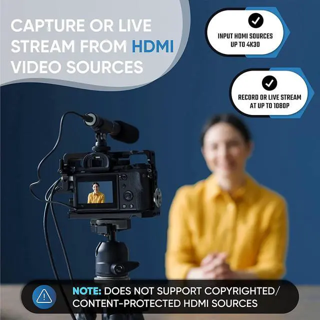 Alt view image 3 of 6 - Video to USB 1080P Audio Video Capture & Live Streaming Device - Input HDMI AV RCA S-Video VCR VHS Camcorder Video8 Hi8 DVD Gaming Systems - USB-C Plug & Play