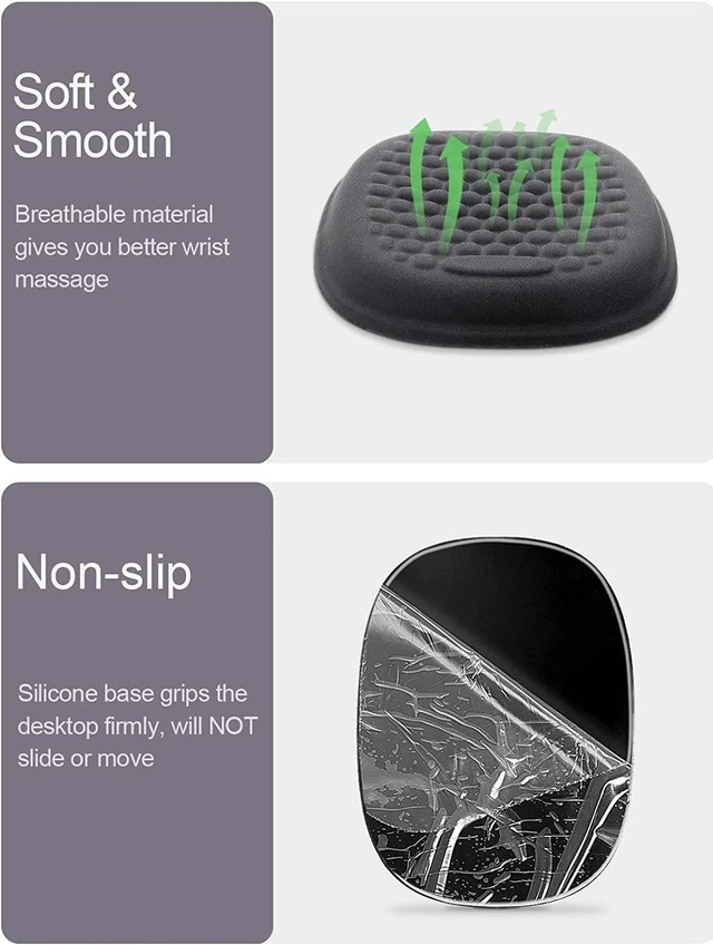 Alt view image 4 of 7 - 2Pcs Cloud Elbow Pads Desk Arm Rest Support Soft Memory Foam Wrist Rest Ergonomic Cushion Carpal Tunnel Pain Relief Gel Mouse Pillow for Computer Laptop Office Gaming Car Chair Accessory