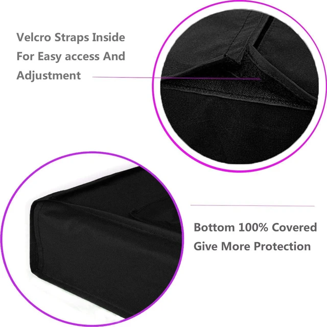 Alt view image 2 of 7 - Outdoor TV Cover 55" - 58" - with Bottom Cover - 600D Waterproof TV Covers and Weatherproof Dust-Proof Material,Protect Your LED, LCD, Plasma TV Screens