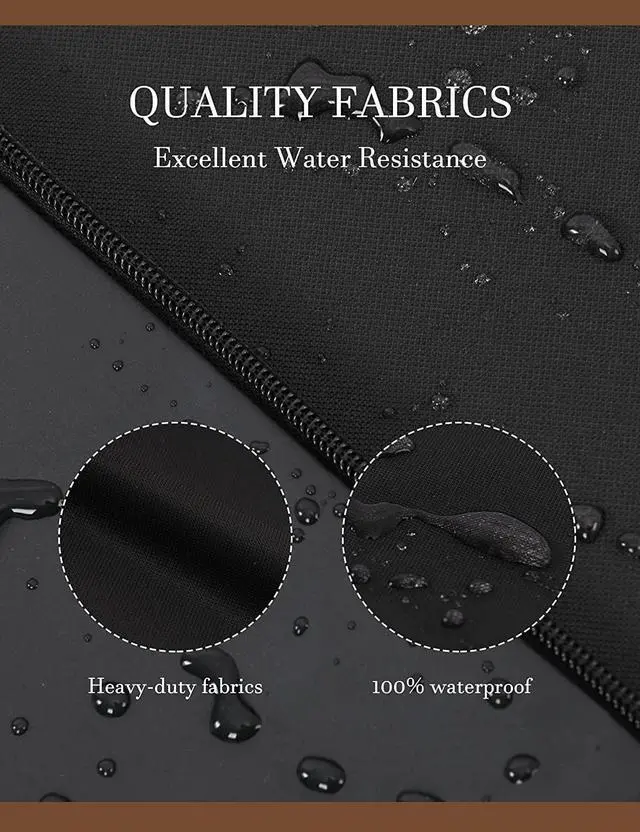 Alt view image 4 of 6 - Outdoor TV Cover 80 to 85 inch Waterproof, Cover Size 75''W x 45''H, Weatherproof, with Zipper for Outside Flat Screen 80 to 85 inch TV, Black, 600D Thick Fabric Protector