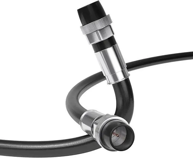 Main image of THE CIMPLE CO Coaxial Cable, 25 FT, Weatherproof Rubber Boot, Indoor/Outdoor TV Cable, High Speed Internet, Dual Shield, Satellite, Antenna, CATV, RG6, 7.5 Meters, Black