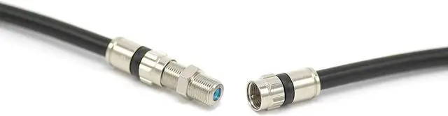 Alt view image 4 of 7 - 25' Feet, Black RG6 Coaxial Cable (Coax Cable) with Weather Proof Connectors, F81 / RF, Digital Coax - AV, Cable TV, Antenna, and Satellite, CL2 Rated, 25 Foot, Welcome to consult
