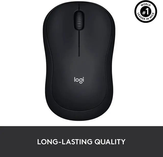 Alt view image 7 of 7 - Logi tech M185 Wireless Mouse, 2.4GHz with USB Mini Receiver, 12-Month Battery Life, 1000 DPI Optical Tracking, Ambidextrous, Compatible with PC, Mac, Laptop - Black