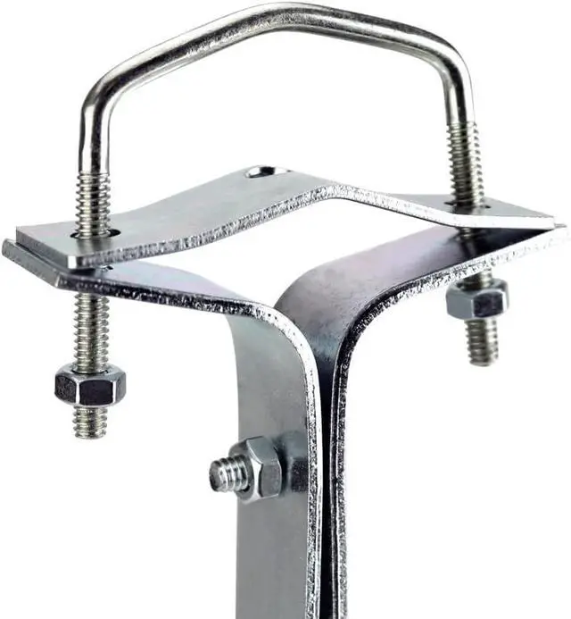 Alt view image 3 of 5 - Skywalker 12 Heavy-Duty Wall Mount Pair for TV Antenna Mast with (2) Brackets with Lag Bolts