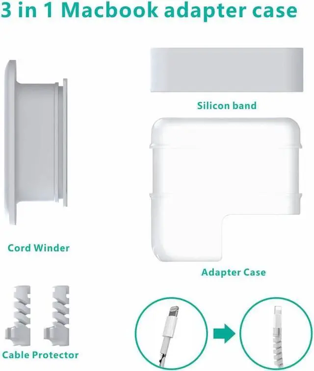 Alt view image 4 of 6 - TATOFY Case for Apple 35w 30w 29w Charger, Travel Cord Organizer iPad Accessories (for Apple 35W Dual USB-C Port Adapter, 30w USB-C & 29w Adapter)