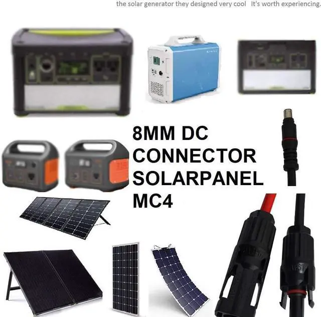 Alt view image 7 of 7 - Solar ConnectorsTo DC7909, DC8020 Adapter Perfectly Solar Connector, Compatibility with Jackery Portable Power Station, Solar Panel Extension Cable, 12AWG Heavy Wire