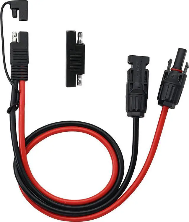 Main image of CERRXIAN 50cm 10AWG SAE to Male & Female Adapter 10AWG Cable with SAE Conector for RV Panel Solar