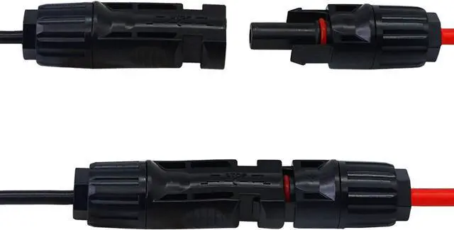 Alt view image 4 of 7 - CERRXIAN 50cm 10AWG SAE to Male & Female Adapter 10AWG Cable with SAE Conector for RV Panel Solar