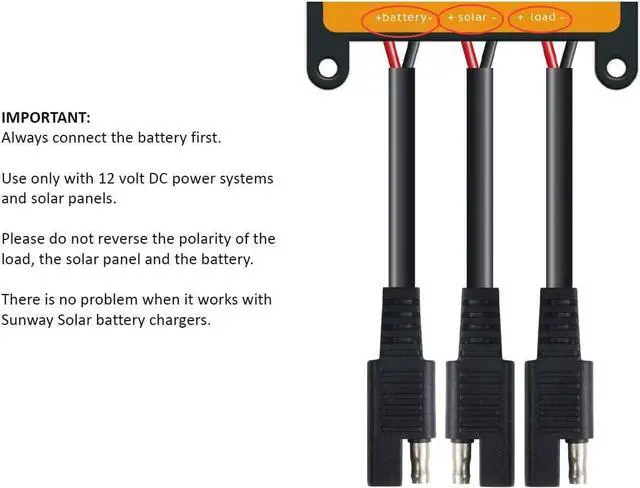 Alt view image 5 of 6 - Sunway Solar Panels Charge Controller 12V Battery Regulator 7A for Safe Protection of 12Volt Solar Power Battery Charger, Solar Trickle Charger & Maintainer and Solar Powered System Kit