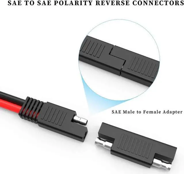 Alt view image 5 of 7 - EXTRACTME 10AWG 2 Pin Power Industrial Circular Connector to SAE Adapter Cable, Furion Solar Plug to SAE Connector, Fit for Furrion, Solar Panel Suitcase, Forrest River RV Ports