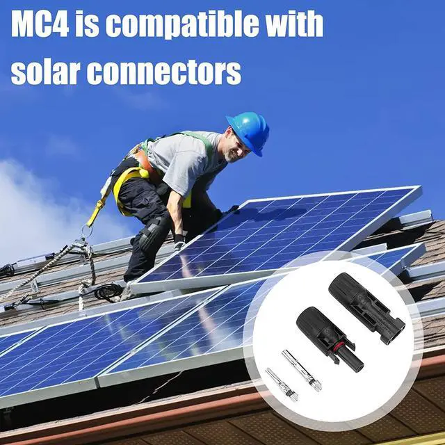 Alt view image 7 of 7 - 40PCS (20Pairs) Solar Panel Connectors, Male/Female Multi-Contact 4 Solar Connectors, IP67 1000V 30A Waterproof Solar Panel Cable Connectors (2 Pack Wrench Included)