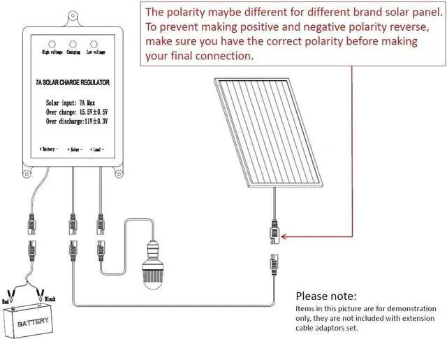 Alt view image 4 of 7 - Sunway Solar 16FT Battery Charger Extension Cable Adapter SAE Connectors Quick Connect with Battery Clamps For 12V Trickle Charger And Maintainer, 12Volt Solar Panel Power System Kit