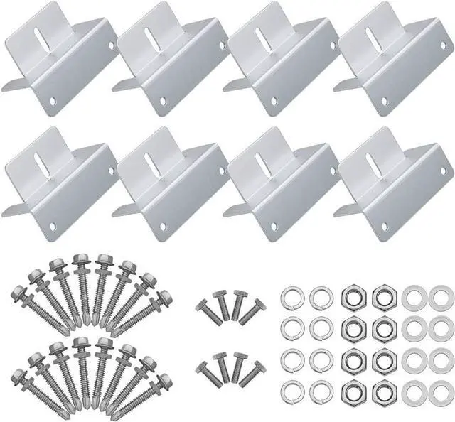 Main image of BougeRV Mountng Z Bracket for 100W 150W 200W 300W 400W Solar Panel 8 Units