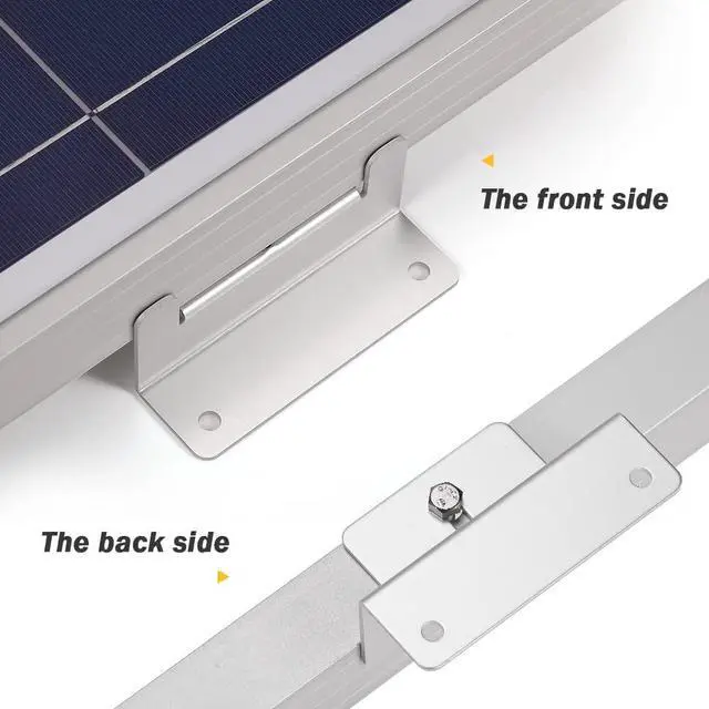 Alt view image 2 of 7 - BougeRV Mountng Z Bracket for 100W 150W 200W 300W 400W Solar Panel 8 Units