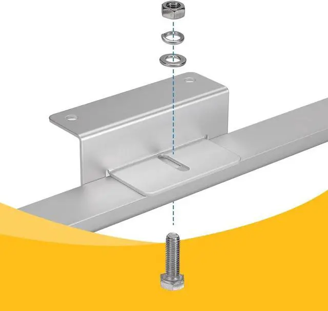 Alt view image 5 of 7 - BougeRV Mountng Z Bracket for 100W 150W 200W 300W 400W Solar Panel 8 Units