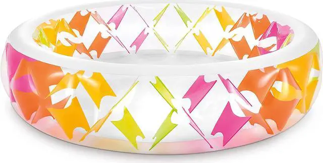 Main image of INTEX 56494EP Swim Center Inflatable Pinwheel Swimming Pool, 90" x 22", for Ages 6+