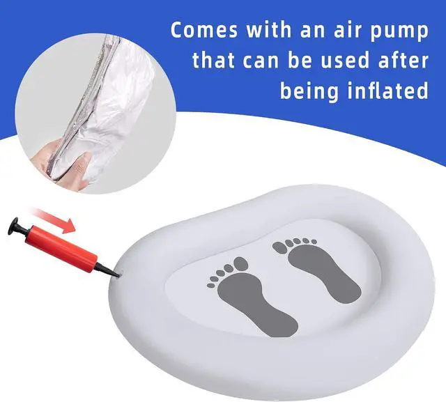 Alt view image 2 of 5 - Inflatable Pool Foot Bath Basin, Swimming Pool Clean Feet for Entry Ladder