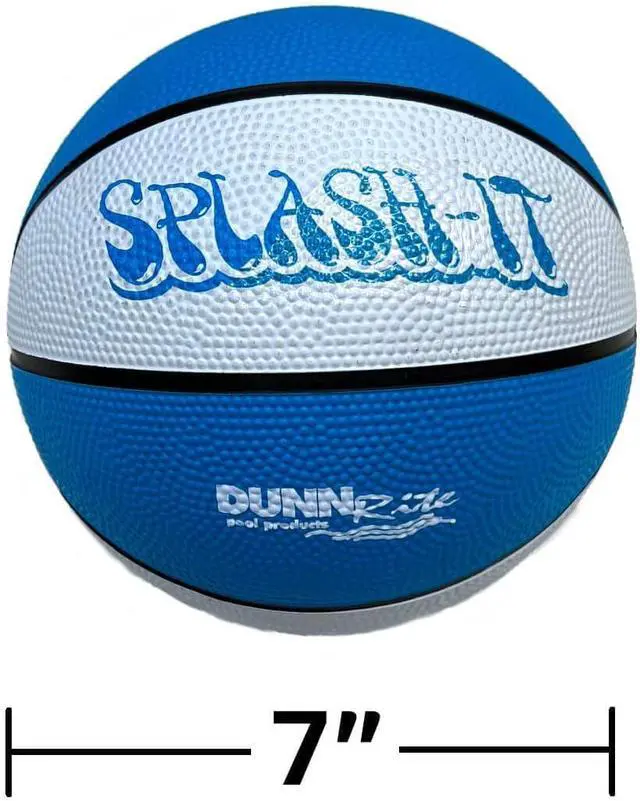 Alt view image 7 of 7 - Dunn-Rite Clear Shot Pool Basketball Hoop with Adjustable Stainless Steel Rim, Clear Backboard, Water-Filled Base & Waterproof Basketball