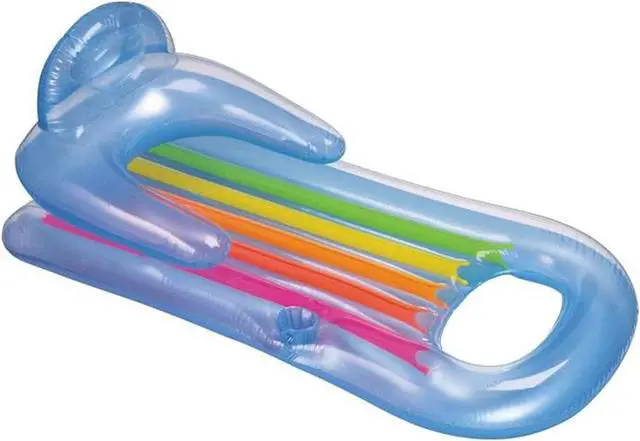 Alt view image 2 of 7 - Intex King Kool Lounge Inflatable Swimming Pool Lounger with Headrest (Pair)