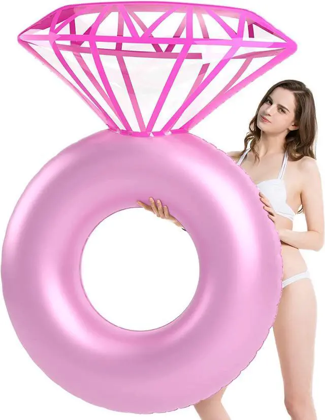 Main image of Jasonwell Inflatable Diamond Ring Pool Float - Engagement Ring Bachelorette Party Float Stagette Decorations Swimming Tube Floaty Outdoor Water Lounge Floats for Adults