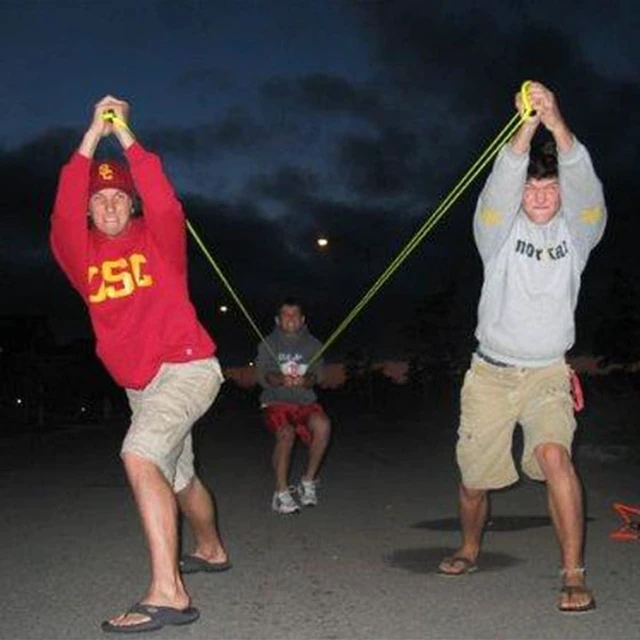 Alt view image 5 of 6 - Water Balloon Launcher ;water balloon slingshot ;water balloon launcher slingshot;Beast 300-yard Waters Balloon Slingshot/Cannon/Launcher ;yellow-2pcs
