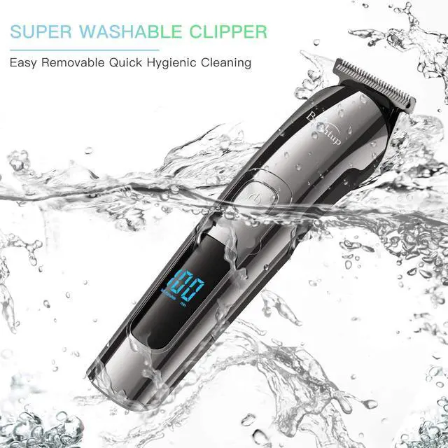 Alt view image 3 of 7 - Brightup Beard Trimmer for Men - Electric Razor & Shaver, Cordless Hair Clippers Trimmers Set, IPX7 Waterproof Mens Grooming Kit for Shaving Face, Mustache, Body, Ear, Nose Hair Trimmer, Gifts for Men